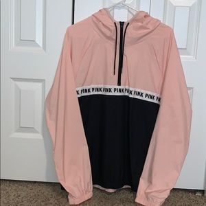PINK Quarter zip rain coat